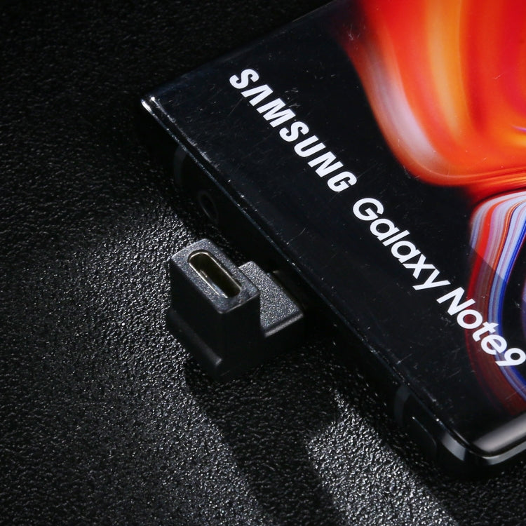 Adaptador de Ligações Tipo-C / USB-C Macho para Tipo-C / USB-C Fêmea com Ângulo de 90 Graus em Liga de Alumínio, Tipo-C Macho para Tipo-C Fêmea