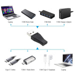 Adaptador Conector USB 3.0 Macho para USB-C / Tipo-C 3.1 Fêmea, AM para USB Tipo-C