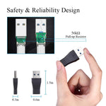 Adaptador Conector USB 3.0 Macho para USB-C / Tipo-C 3.1 Fêmea, AM para USB Tipo-C