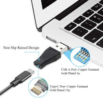 Adaptador Conector USB 3.0 Macho para USB-C / Tipo-C 3.1 Fêmea, AM para USB Tipo-C