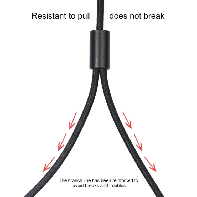 Cabo de Áudio REXLIS 3635 3.5mm Macho para RCA Duplo com Plugue Dourado, Cabo Trançado de Algodão Preto para Interface de Entrada RCA em Colunas Ativas, Comprimento: 1m
