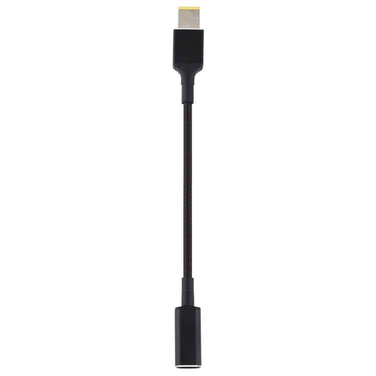Adaptador PD 100W 18.5-20V com Ficha Quadrada para USB-C / Tipo-C, Cabo com Trança de Nylon para Portátil Lenovo
