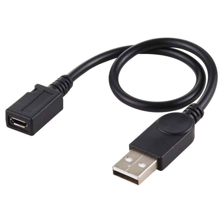Cabo Conversor USB Macho para Micro USB Fêmea, Comprimento do Cabo: cerca de 22cm