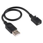 Cabo Conversor USB Macho para Micro USB Fêmea, Comprimento do Cabo: cerca de 22cm