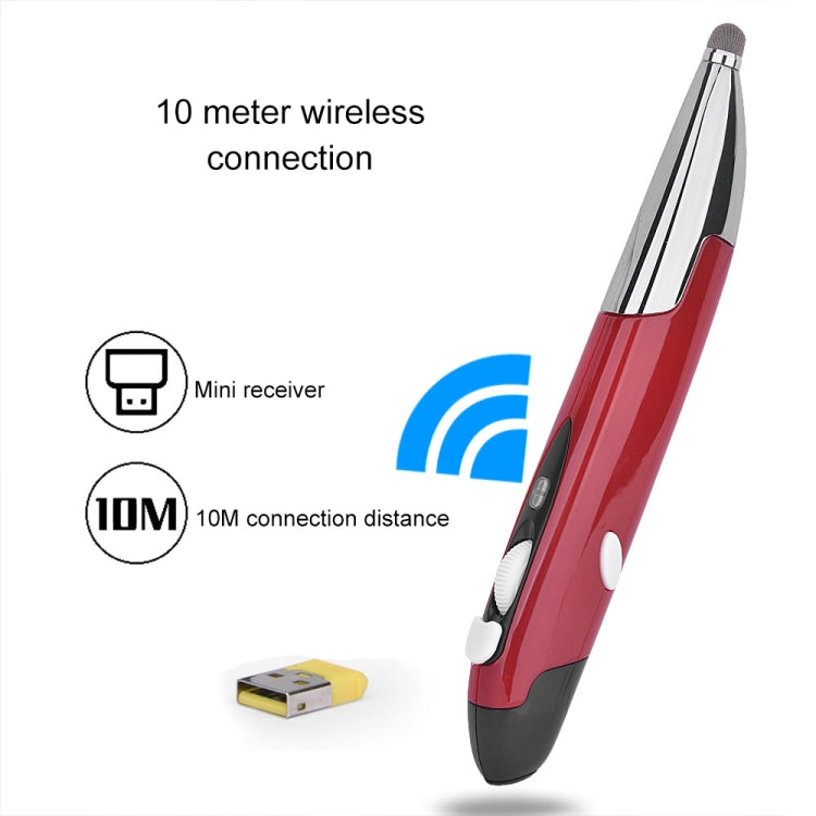 Rato ótico inteligente sem fios PR-06S com 4 teclas e função de caneta stylus, Suporta operação por voz / tradução, Suporta operação por voz / tradução Vermelho, Suporta operação por voz / tradução Cinzento, Suporta operação por voz / tradução Azul