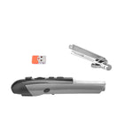 Rato ótico inteligente sem fios PR-08 com 6 teclas, função de caneta stylus e laser, Função laser Vermelho, Função laser Branco, Função laser Preto, Função laser Cinzento, Função laser Azul