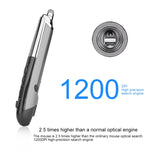 Rato ótico inteligente sem fios PR-08 com 6 teclas, função de caneta stylus e laser, Função laser Vermelho, Função laser Branco, Função laser Preto, Função laser Cinzento, Função laser Azul