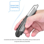 Rato ótico inteligente sem fios PR-08 com 6 teclas, função de caneta stylus e laser, Função laser Vermelho, Função laser Branco, Função laser Preto, Função laser Cinzento, Função laser Azul