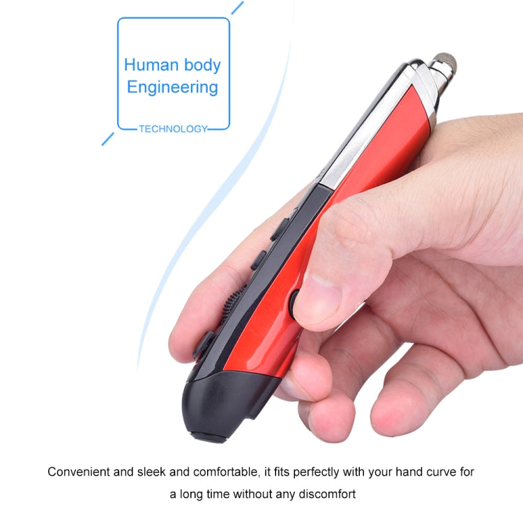 PR-08 6-keys Smart Wireless Optical Mouse with Stylus Pen & Laser Function, Laser Function Red, Laser Function White, Laser Function Black, Laser Function Grey, Laser Function Blue