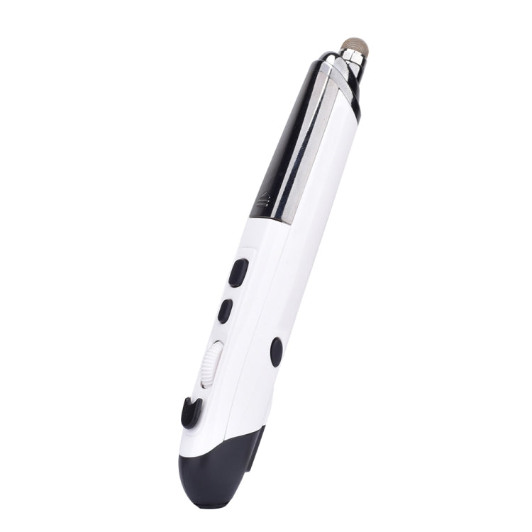 Rato ótico inteligente sem fios PR-08 com 6 teclas, função de caneta stylus e laser, Função laser Vermelho, Função laser Branco, Função laser Preto, Função laser Cinzento, Função laser Azul