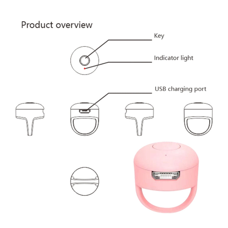 Controlador de vídeo Bluetooth para ponta dos dedos