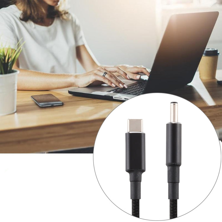 Cabo de Carregamento Macho 4.5x3.0mm para USB-C / Tipo-C para Dell