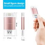Pen Drive Richwell 3 em 1 32G Type-C + 8 Pinos + USB 3.0 com Dupla Tampa Metálica e Função OTG