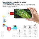 Pen Drive Richwell 3 em 1 32G Type-C + 8 Pinos + USB 3.0 com Dupla Tampa Metálica e Função OTG