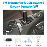 MSD128 2 in 1 USB Car Bluetooth Hands-free Call FM Transmitter with 3.5mm AUX Interface, MSD128