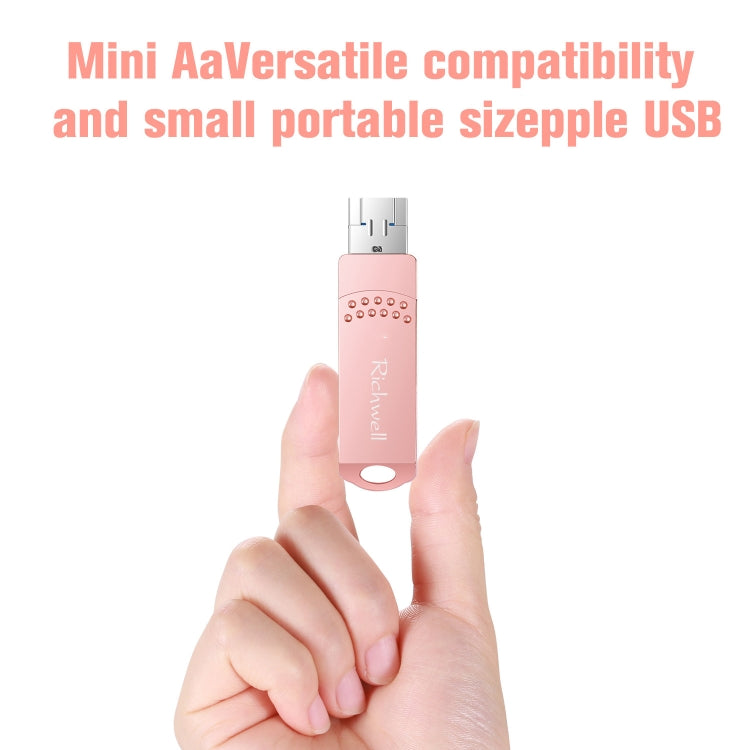 Pen Drive Metal Richwell 3 em 1 32G Type-C + Micro USB + USB 3.0 com Função OTG
