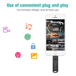 Richwell 128G Type-C + 8 Pinos + USB 3.0 Pen Drive Metálico com Função OTG