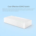 Comutador de Rede Ethernet Rápida Tenda S108 8 Portas 10 / 100Mbps LAN HUB, Tenda SG108 8 Portas Branco