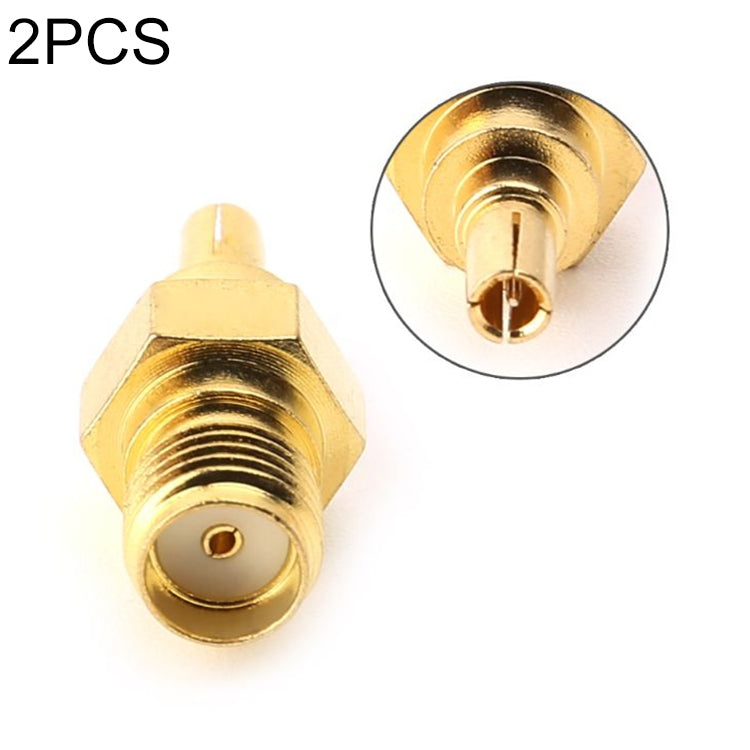 2 PCS Conector RF Coaxial SMA Fêmea para CRC9 Macho, SMA Fêmea para CRC9 Macho