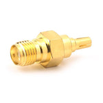 2 PCS Conector RF Coaxial SMA Fêmea para CRC9 Macho, SMA Fêmea para CRC9 Macho