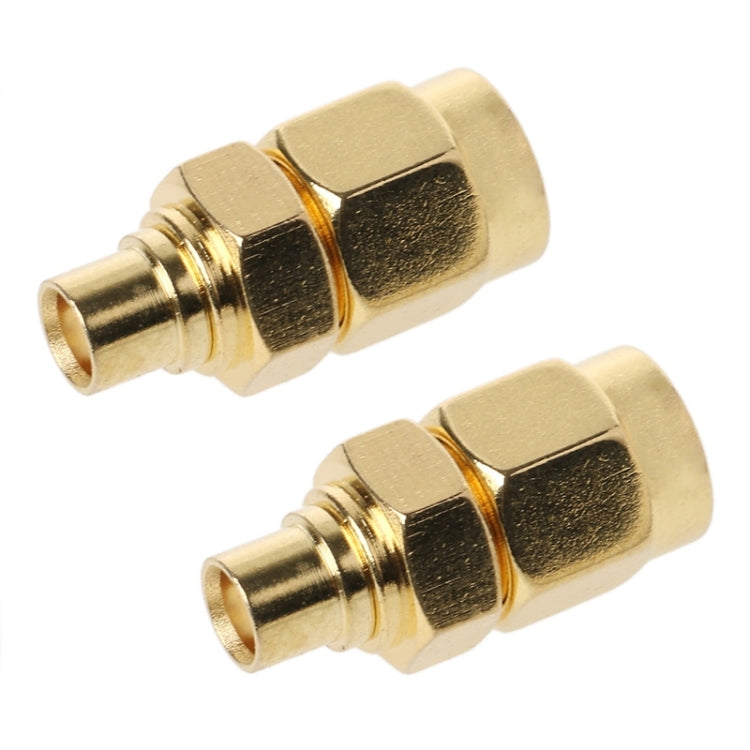 2 PCS Conector RF Coaxial SMA Macho para MCX Fêmea, SMA Macho para MCX Fêmea