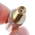 2 PCS Conector RF SMA Fêmea para TV IEC Macho, SMA Fêmea para IEC Macho