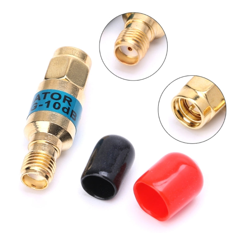 Atenuador RF Coaxial Frequência 2W 10dBi SMA-JK Macho para Fêmea DC-6.0GHz, SMA Macho para Fêmea (Atenuador)