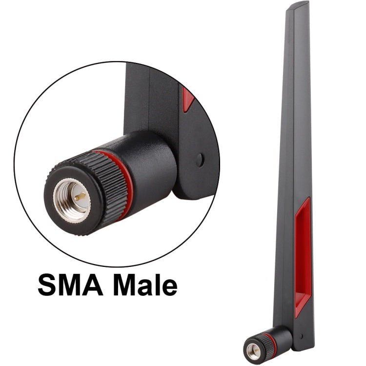 Antena WiFi 2.4G / 5G SMA Macho 12dBi para Roteador de Rede, 12dBi SMA