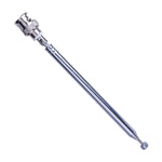 Antena Telescópica com Conector BNC, Comprimento Máximo: 45cm, Antena FM (BNC)