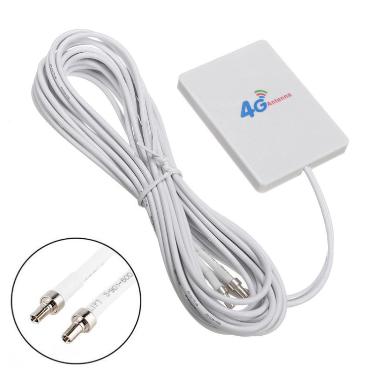 Antena 4G 28dBi com Conector CRC9 Macho para Roteador 4G LTE FDD/TDD, CRC9 Macho