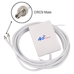 Antena 4G 28dBi com Conector CRC9 Macho para Roteador 4G LTE FDD/TDD, CRC9 Macho