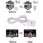 Antena 4G 28dBi com Conector TS9 Macho para Router 4G LTE FDD/TDD, TS9 Macho