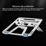 COOLCOLD U2S Portable Foldable Hollow Double Triangle Height Adjustable Aluminum Alloy Bracket for Laptop, COOLCOLD U2S