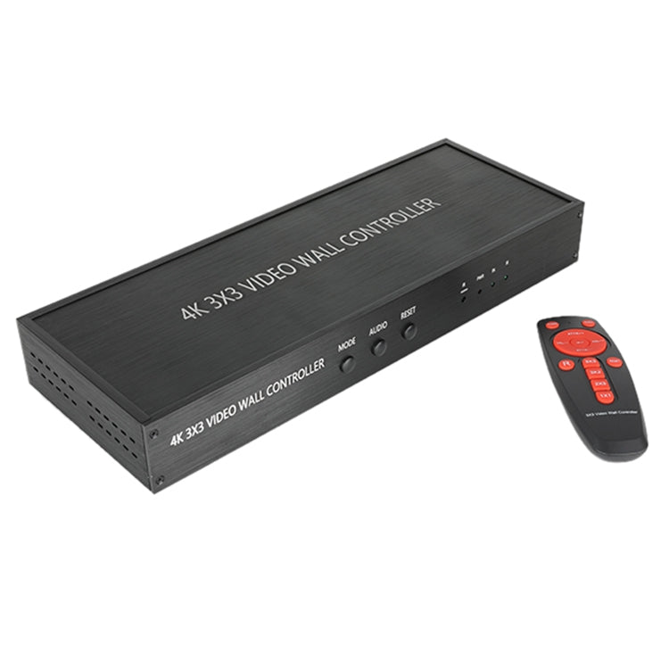 Controlador de parede de vídeo HDMI 4K 3X3 NK-BT88, processador de junção multi-ecrã com comando à distância, ficha EU, ficha EU