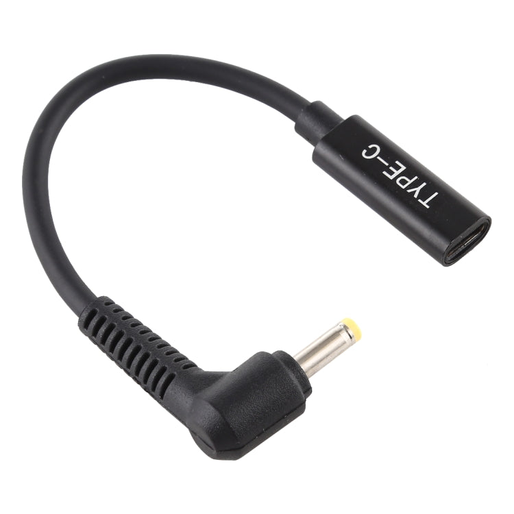 Cabo adaptador de carregador de energia USB-C / Type-C para 4.0 x 1.7mm, 4.0 x 1.7mm