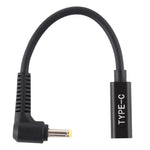 Cabo adaptador de carregador de energia USB-C / Type-C para 4.0 x 1.7mm, 4.0 x 1.7mm
