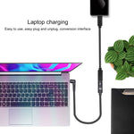 Cabo adaptador de carregador de energia USB-C / Type-C para 4.0 x 1.7mm, 4.0 x 1.7mm
