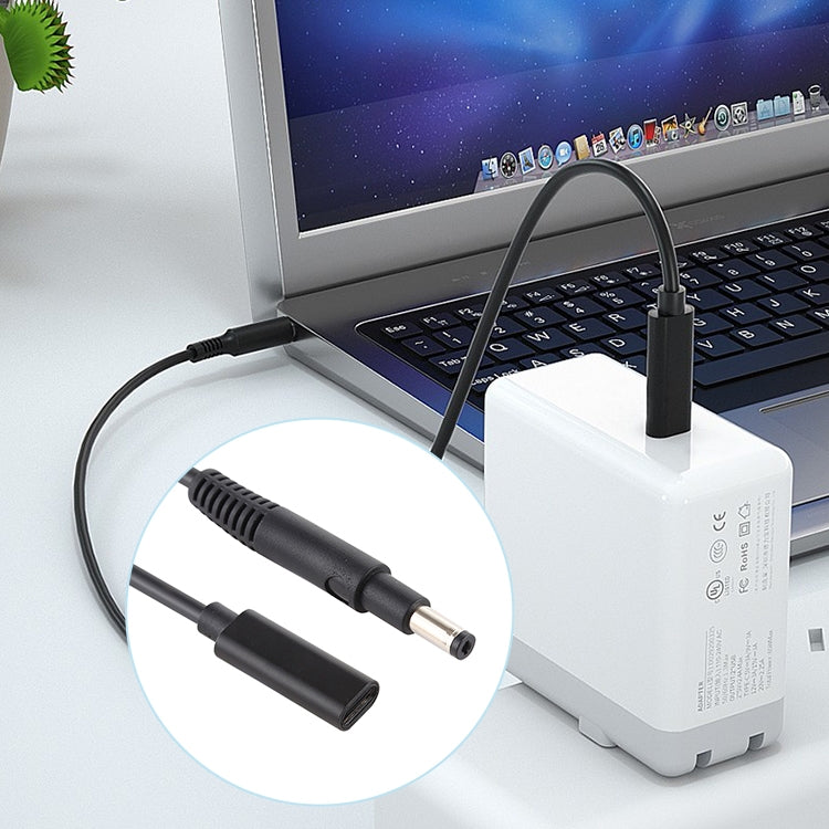 Cabo adaptador de carregador de energia USB-C / Type-C para 4.8 x 1.7mm, 4.8 x 1.7mm