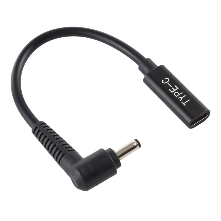 Cabo carregador adaptador de energia USB-C / Type-C para 4.0 x 1.35mm, 4.0 x 1.35mm