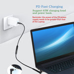 Cabo carregador adaptador de energia USB-C / Type-C para 4.0 x 1.35mm, 4.0 x 1.35mm