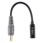 Cabo adaptador de carregador de energia USB-C / Type-C para 7.9 x 5.5mm, 7.9 x 5.5mm