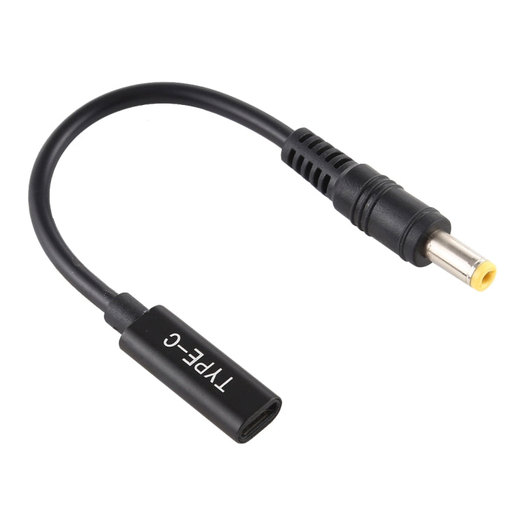 Cabo adaptador de carregador de energia DP USB-C / Type-C para 5.5 x 2.5mm, 5.5 x 2.5mm