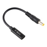 Cabo adaptador de carregador de energia DP USB-C / Type-C para 5.5 x 2.5mm, 5.5 x 2.5mm