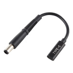 Cabo adaptador de carregador de energia DP USB-C / Type-C para 7.4 x 0.6mm para Dell, Type-C para 7.4 x 0.6mm