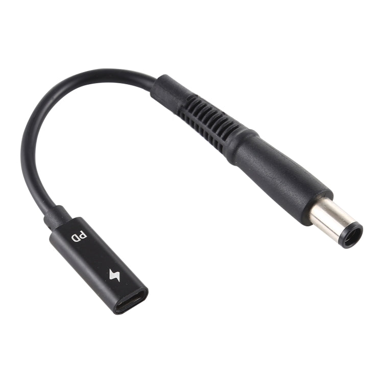 Cabo adaptador de carregador de energia DP USB-C / Type-C para 7.4 x 0.6mm para Dell, Type-C para 7.4 x 0.6mm