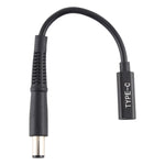 Cabo adaptador de carregador de energia DP USB-C / Type-C para 7.4 x 0.6mm para Dell, Type-C para 7.4 x 0.6mm