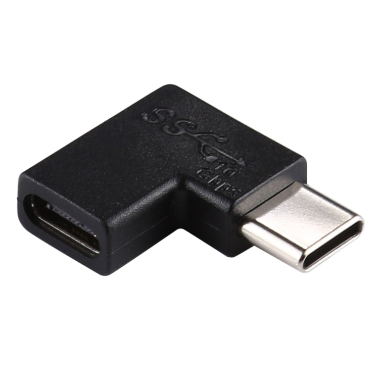 Adaptador Conversor USB-C / Type-C Fêmea para Macho com Ângulo Reto de 90 Graus, Fêmea para Macho com Ângulo Reto