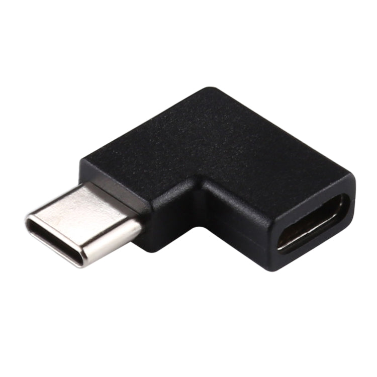 Adaptador Conversor USB-C / Type-C Fêmea para Macho com Ângulo Reto de 90 Graus, Fêmea para Macho com Ângulo Reto