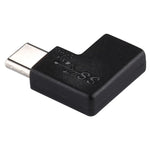 Adaptador Conversor USB-C / Type-C Fêmea para Macho com Ângulo Reto de 90 Graus, Fêmea para Macho com Ângulo Reto