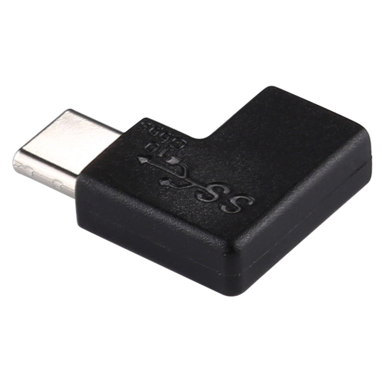 Adaptador Conversor USB-C / Type-C Fêmea para Macho com Ângulo Reto de 90 Graus, Fêmea para Macho com Ângulo Reto